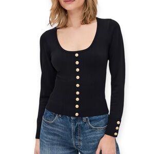 L'AGENCE 'Lanetta' Ribbed Top